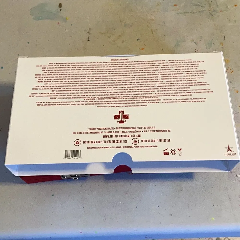 1 LEFT! Jeffree Star Blood Sugar Artistry Palette